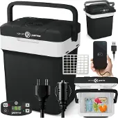 Peme Essential - Elektrische Koelbox - Thermo-elektrisch - 25.7L - 12V Autolader - 220/230V Stopcontact - Koelt en verwarmd Frigobox - Night Sky