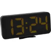 TFA-Dostmann 60.2027.01 Wekker Kwarts Zwart Groot display