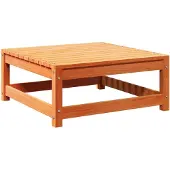 vidaXL Tuinvoetenbank 70x70x30 cm massief grenenhout wasbruin