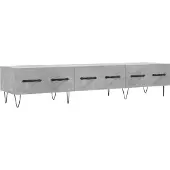 vidaXL Tv-meubel 150x36x30 cm bewerkt hout betongrijs