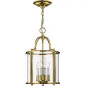 HINKLEY Hanglamp Gentry, dimbaar, messing / goud, Woon-/ Eetkamer, Messing, Antiek, hanglamp