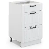 Vicco Fame-Line Keukenonderkast – 50 cm zonder werkblad Wit Landhuis