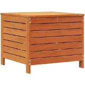 vidaXL Tuinvoetenbank 62x63,5x53,5 cm massief grenenhout wasbruin