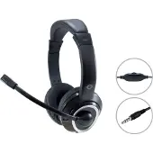 Conceptronic POLONA02B Headset Klinke 2m Kabel,Mikro,Fernb.Stereo sw