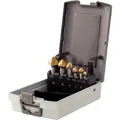 Ks Tools 3360466 336.0466 Conische en ontbraamverzinkboor 6.3 mm, 8.3 mm, 10.4 mm, 12.4 mm, 16.5 mm, 20.5 mm HSS TiN TiN Cilinderschacht 1 stuk(s)