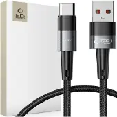 Tech-Protect - ULTRABOOST - TYPE-C KABEL 66W/6A 25CM GRIJS