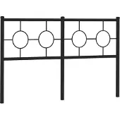 vidaXL Vervangend hoofdbord 160 cm metaal zwart