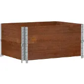 vidaXL Palletopzetranden 2 st 80x60 cm massief grenenhout bruin