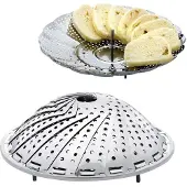 Orion Inklapbare Stoominzet RVS 17-28 cm - Gezond Koken