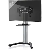 VCM TV voet TV standaard Stadino Mini 2 draaibaar (zilver / zwart)