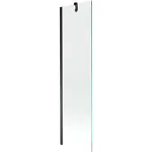 Mexen Next badwand scherm 1-delig 50 x 150 , transparant, zwart - 895-050-000-00-00-70