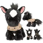 Miss Melody - Miss Melody knuffel paard Black Angel - 20 cm