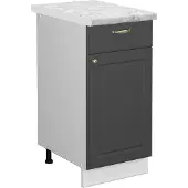 Vicco Fame-Line Keukenonderkast – 40 cm, WB Marmer Antraciet-goud