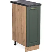 Vicco Fame-Line Apotheekkast – 30 cm, WB Antraciet Groen-Goud Landhuis