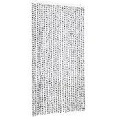 vidaXL Vliegengordijn 100x200 cm chenille lichtgrijs en donkergrijs