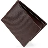 SERASAR Leren Portemonnee [Carbon] - Bruin - met RFID-Bescherming