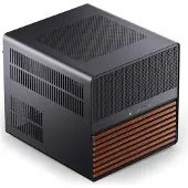 Jonsbo N5, Midi-tower, PC-behuizing, Zwart, ITX, Mini-ATX, ATX, XL-ATX, Staal, Aluminium, Textuur, Gaming