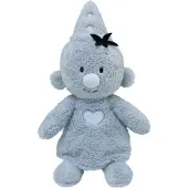 Merkloos - Knuffel - Fluffy pluche 35 cm blauw