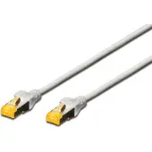 Digitus DK-1644-A-100 RJ45 Netwerkkabel, patchkabel CAT 6A S/FTP 10.00 m Grijs Halogeenvrij, Verdraaide paren, Snagless, Vlambestendig 1 stuk(s)
