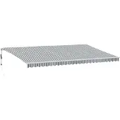 vidaXL Luifel automatisch uittrekbaar 600x350 cm antraciet en wit