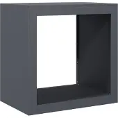 vidaXL Houtopslagrek, antraciet, 60x40x60 cm, staal