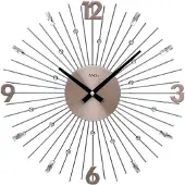 AMS W9654 wandklok met antracietkleurige metalen staven