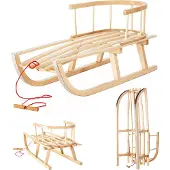 Maclean Brackets Slee - Sneeuwslee van Beukenhout met Verwijderbare Rugleuning GB136
