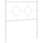 vidaXL Vervangend hoofdbord 75 cm metaal wit