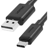UNITEK C14068BK USB-kabel 2 m USB A USB C
