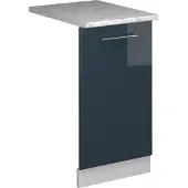 Vicco Vaatwasserfrontpaneel Fame-Line Donkerblauw hoogglans 45 cm , WB Marmer, Model 54610
