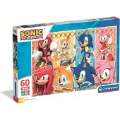 Clementoni - Puzzel - 60 Maxi Stukjes - Sonic - Kinderpuzzel - Vanaf 4 jaar