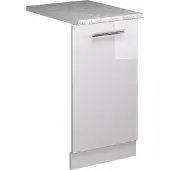 Vicco Fame-Line Vaatwasserfrontpaneel – 45 cm, WB Marmer Wit Hoogglans