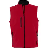 Sols Heren Rallye Soft Shell Bodywarmer Jacket (Rood)