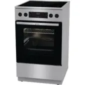 Gorenje GECS5C70XPA - Vrijstaand fornuis - Roestvrijstaal - Knoppen - Sensor - Roestvrijstaal - Front / Top front - Roestvrijstaal
