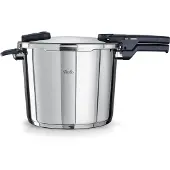 Fissler Hogedrukpan VITAQUICK 8 l, zilver, roestvrij staal, Fissler