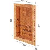 Schluter Kerdi-Board-N Inbouwnis met schap 30,5x50,8cm betegelbaar