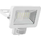 Goobay 53882 LED-buitenverlichting, 30 W, met bewegingsmelder, wit - met 2550 lm, neutraal wit licht (4000 K), PIR-sensor met ON/OFF-functie en M16-kabelaansluiting, geschikt voor buitengebruik