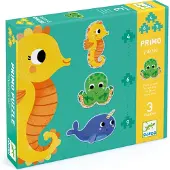Djeco Puzzle Primo dans la mer