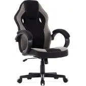 Sense7 Prism - Gamingstoel - Belastbaar tot 120 kg - Ademend HR-schuim - Bureaustoel - Ergonomische Stoel - Max. 180 cm - Zwart en grijs