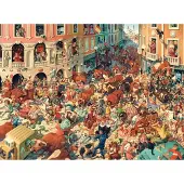 Castorland puzzel Bull Run in Pampeluna - 3000 stukjes legpuzzel.