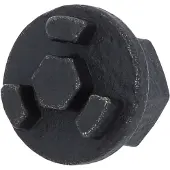 Ks Tools 1501042 150.1042 Vierkant massief 10 mm (3/8 inch) Verwisselbare kop 3/8