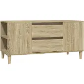 vidaXL Tv-meubel 102x44,5x50 cm bewerkt hout sonoma eikenkleurig
