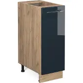 Vicco Fame-Line Keukenkasten – 30 cm zonder werkblad Donkerblauw hoogglans