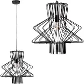 Toolight App1458-1Cp Hanglamp Zwart 45X45X43Cm