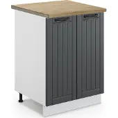 Vicco Fame-Line Keukenonderkast – 60 cm, WB Eik Antraciet landhuis