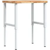 vidaXL Werkbank rechthoekig 80x60x(73-99,5) cm massief acaciahout