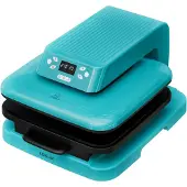Loklik - Auto Heat Press Machine voor het Personaliseren van Tshirts, Sweater, Dekens, Handdoeken, Draagtassen, Zakken en Ander Textiel - Hittepers voor Sublimatie met Vinyl - Blauw