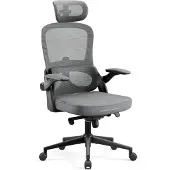 Diablo - Bureaustoel V-LIGHT - Ergonomische bureaustoel verstelbaar - Grijs