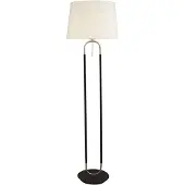 Searchlight Vloerlamp Jazz 161cm zwart met creme