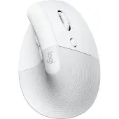 Logitech Wireless Mouse Lift for Business - Verticale muis, Ergonomisch gevormd, Voor rechtshandigen, Wit
